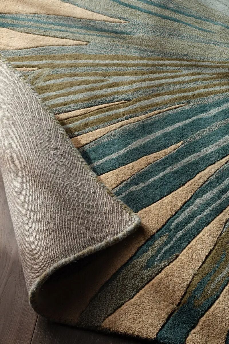 Coastal Seaside Palmetto Smoke Blue 10' x 14' Rug image number 4