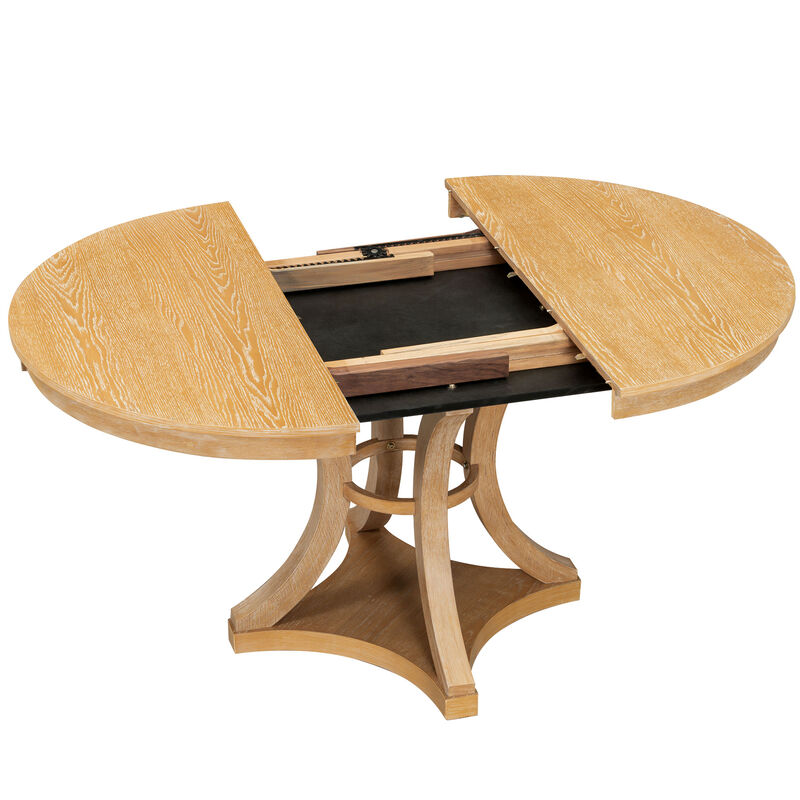 Merax 5-Piece Retro Functional Dining Table Set