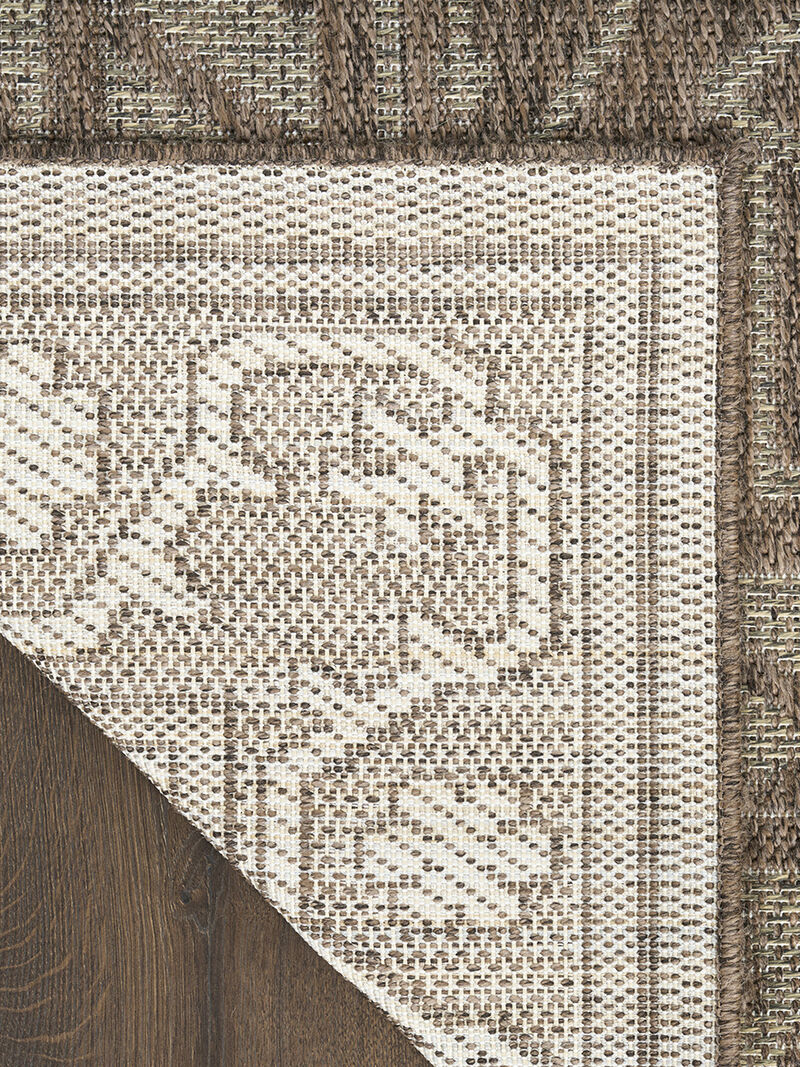 Tulum TLM05 Brown 2'2" x 8' Rug image number 1
