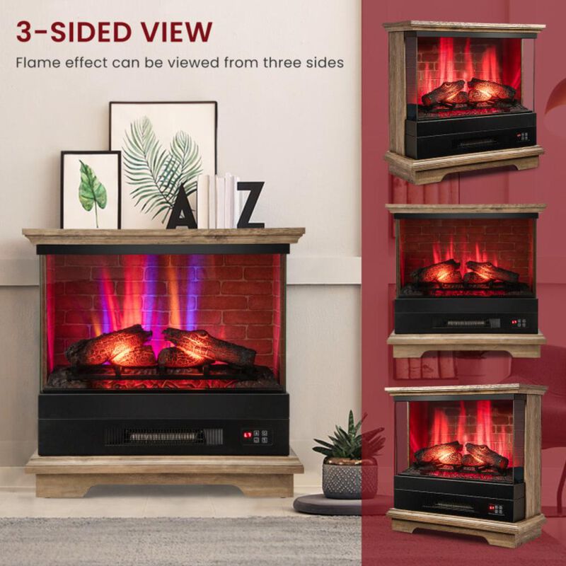 Hivvago Freestanding Fireplace with Remote Control