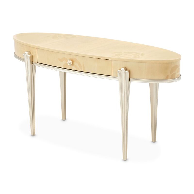 Michael Amini Camellia Field Vanity Desk - Caramel image number 0