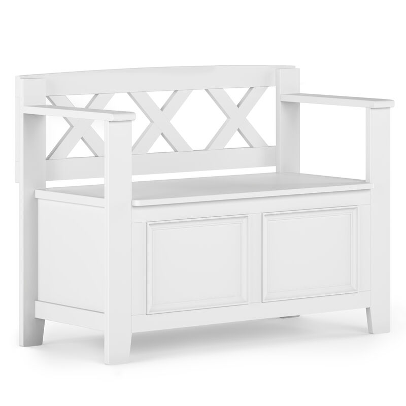 Simpli Home Amherst Small Entryway Storage Bench image number 0