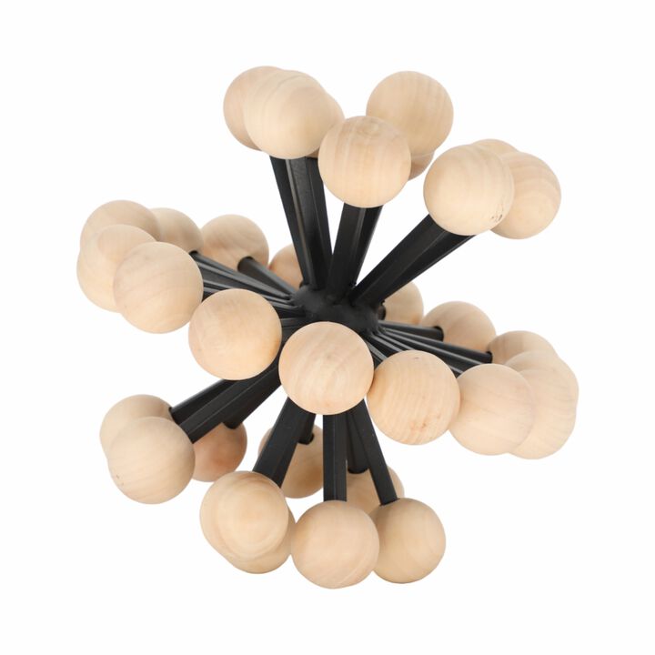10" Orb With Wooden Knobs