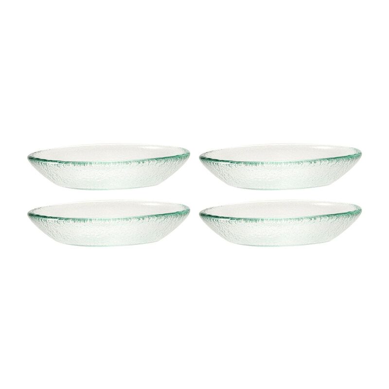 Turgla Fusion Glass dia.5.5" h:1.25" 8 oz. Round Clear Glass Bowl (Set of 4) image number 0