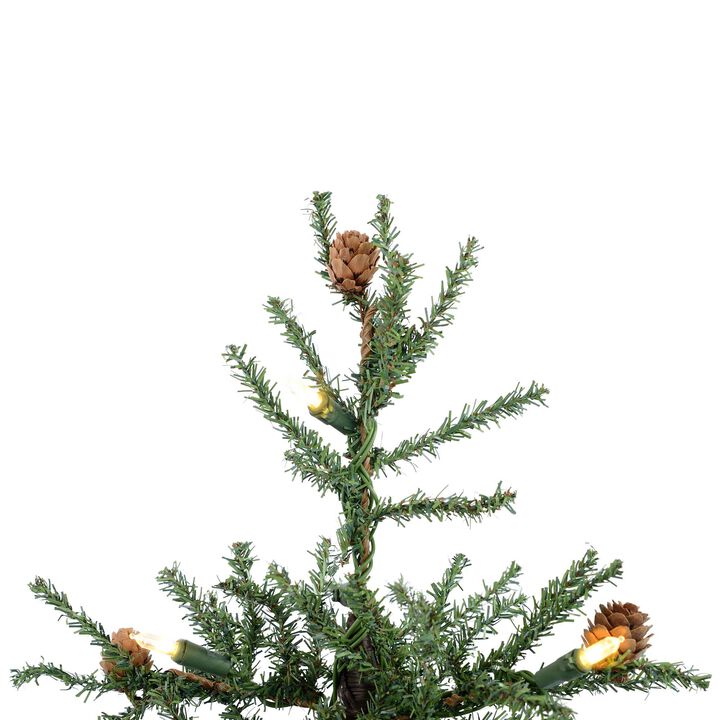 Carmel Pine Burlap Base Artificial Christmas Tree