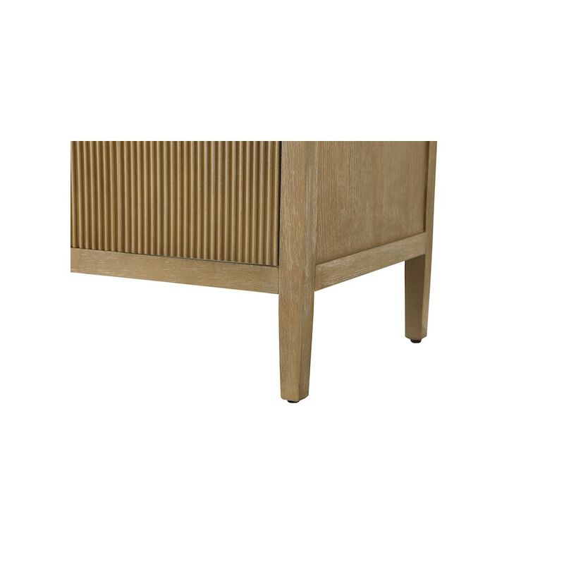 Elegant Kitchen and Bath 60 inch Double Bathroom Vanity in Linen Oak