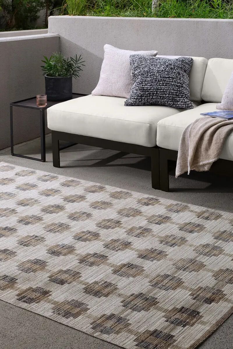 Muted Mosaic Zorina Gray 8'6" x 11'6" Rug image number 1