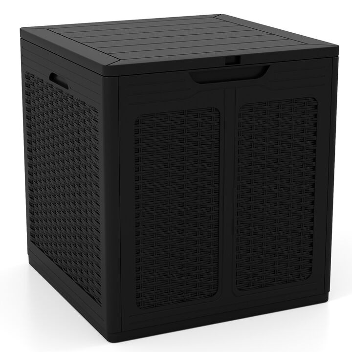 39 Gallon Deck Box with Lockable Lid Package Delivery Storage Box for Patio Cushions