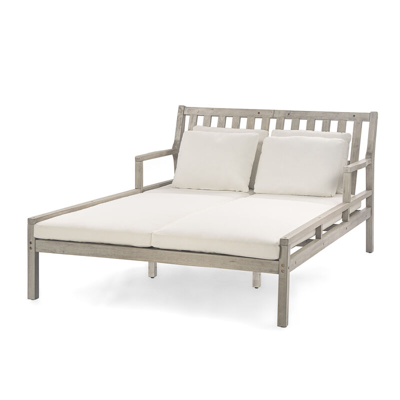 Merax Outdoor Patio Daybed with 4 Pillows