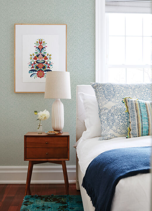 Mackintosh Turquoise Textural Wallpaper