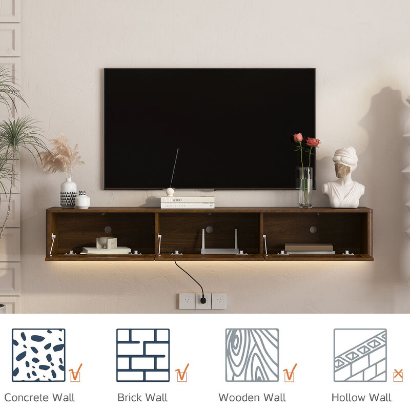 Ringru Floating TV Stand image number 5