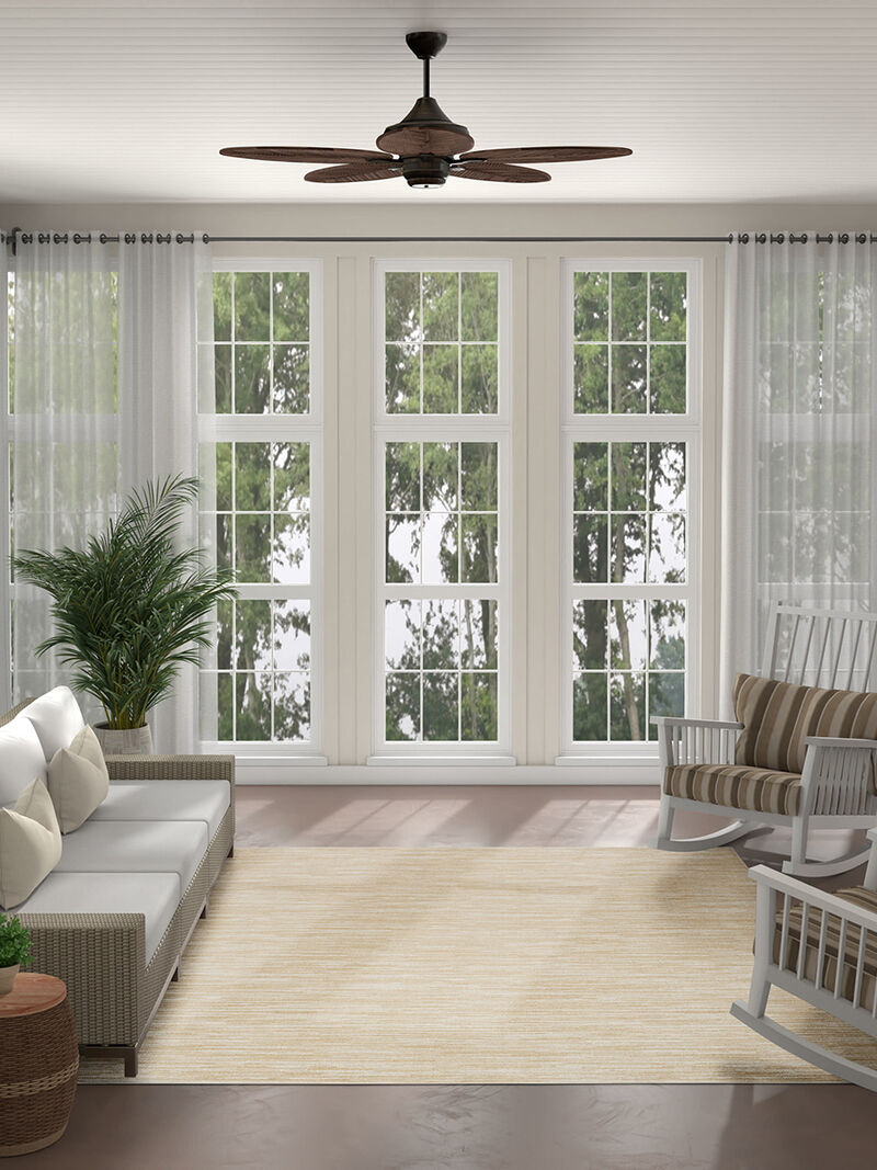 Nourison Essentials NRE01 Ivory/Gold 12' x 15' Rug image number 1