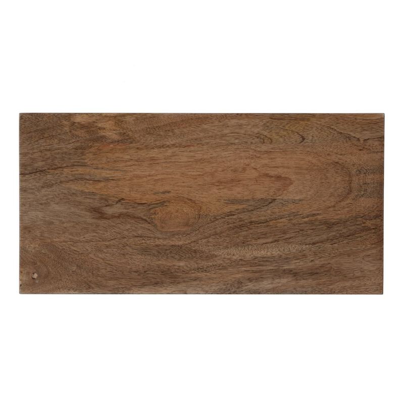 Butler Specialty Bowen 20 in. W Rectangular Solid Wood Side Table with Magazine Holder, Natural image number 4