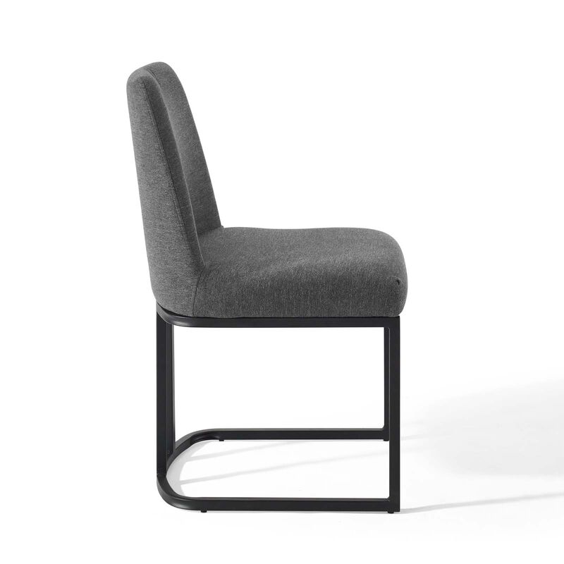 Amplify Sled Base Upholstered Fabric Dining Side Chair image number 2