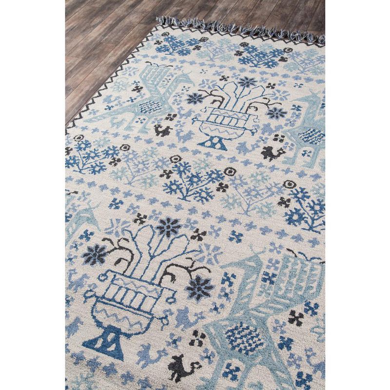 Momeni Transitional Rectangle Area Rug, Blue, 7'6 X 9'6