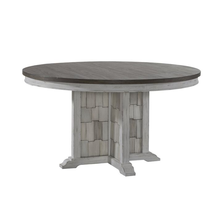 Liberty Furniture Pedestal Table Set in Pine Solids & Veneers