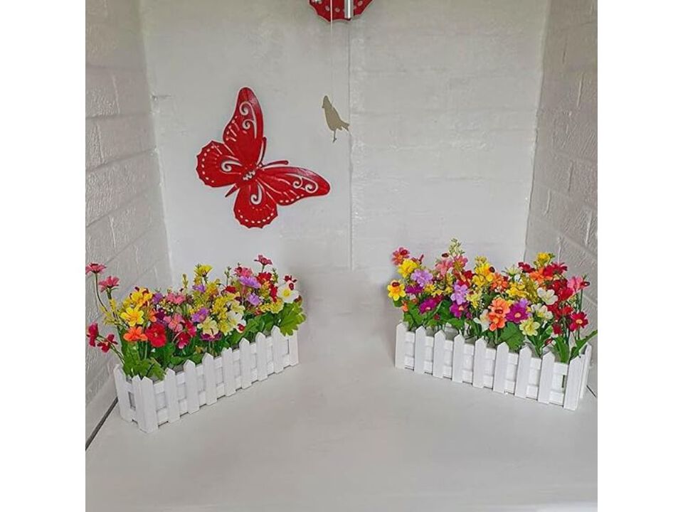 Mixed Color Artificial Outdoor Plants Wedding Centerpiece Decor