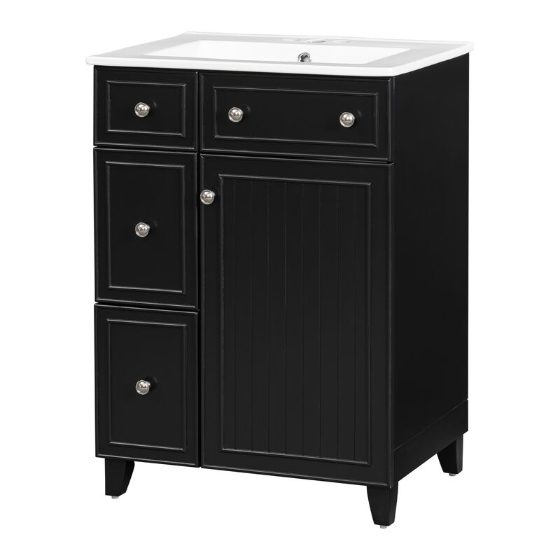 Merax Bathroom Vanity Cabinet with Ceramic Sink