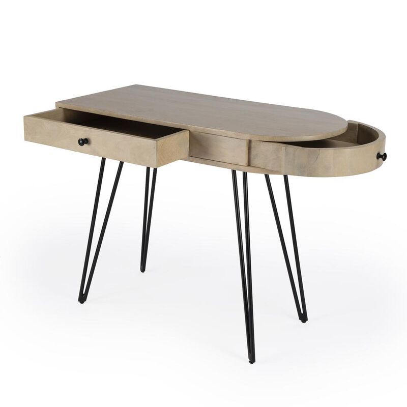 Butler Specialty Sebastopol Reversible 2 Drawer Writing Desk, Natural image number 1