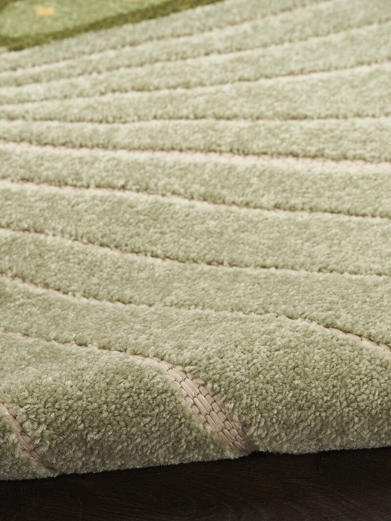 Aloha ALH24 Green/Yellow 9' x 12' Rug