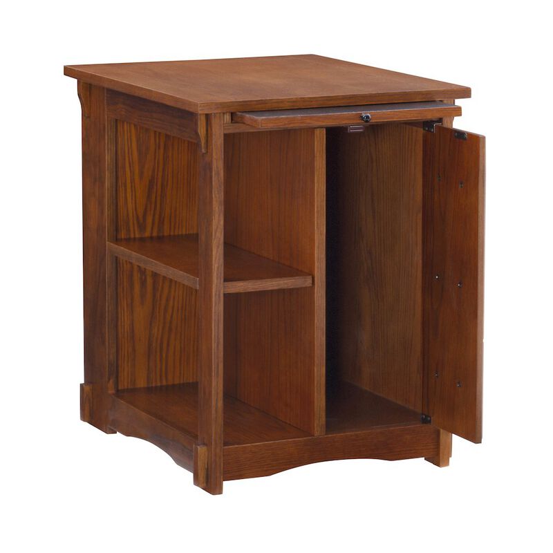 Linon Mission Oak Cabinet Table image number 0