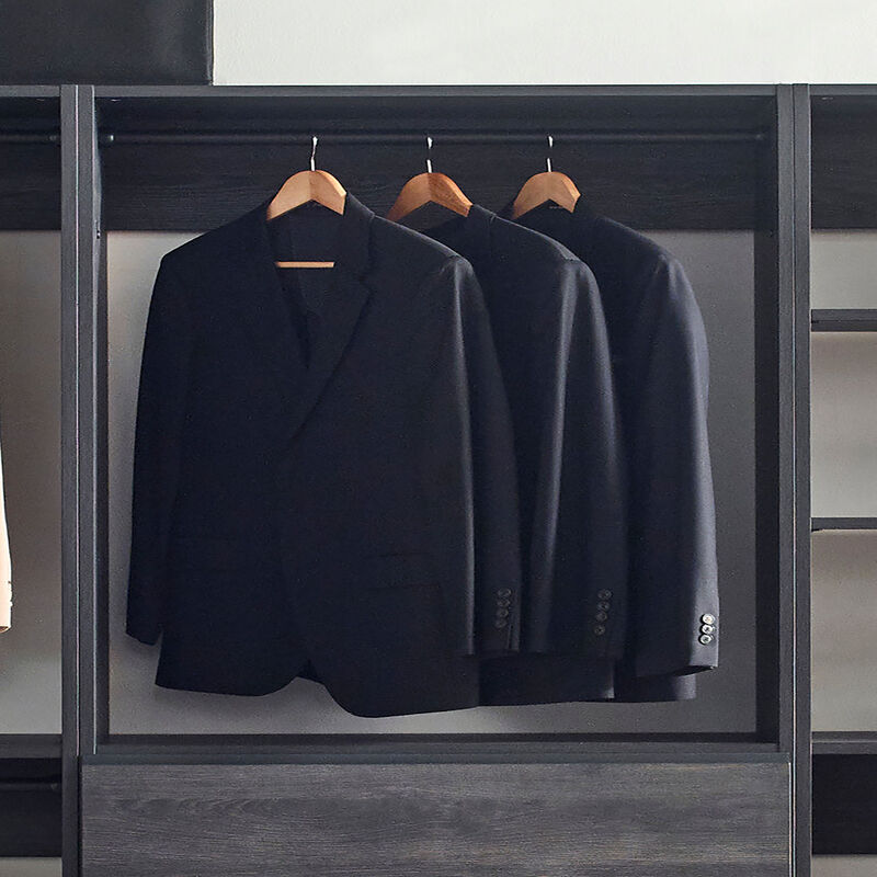 Prosper Gray Freestanding Walk in Wood Closet System