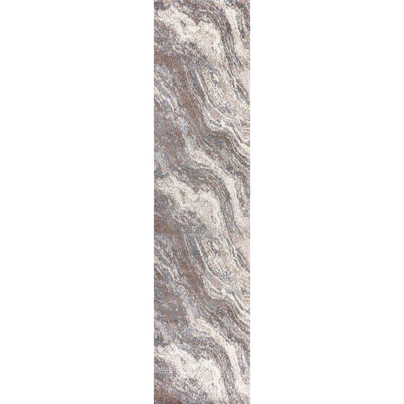 Kassia Contemporary Glam Abstract Marble Area Rug