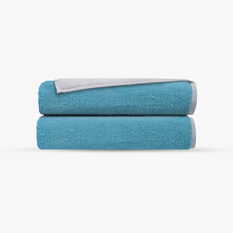 Double Face 2 pcs Turkish Bath Towels Set