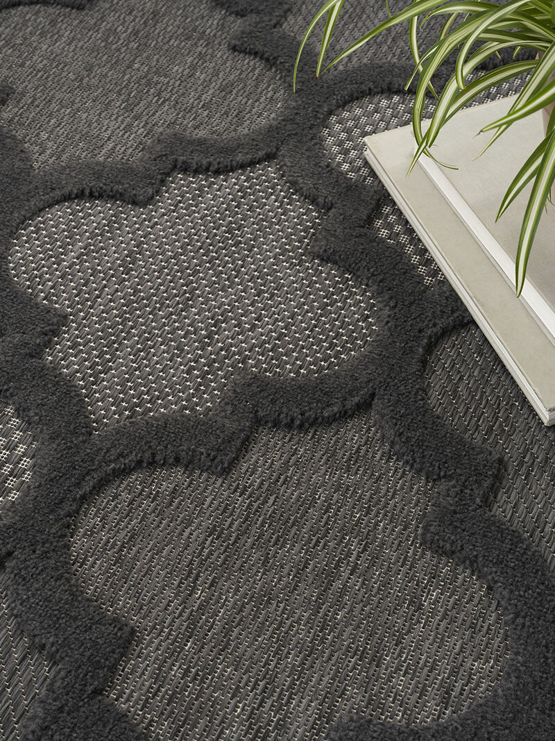 Easy Care NES01 Charcoal/Black 10' x 14' Rug