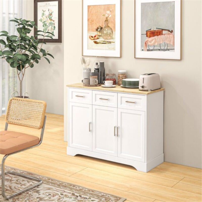 Stylish Sideboard Buffet Cabinet with Shelves for Home Organization