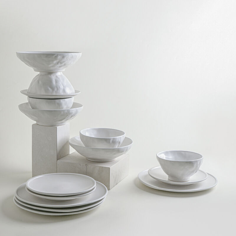Stone by Mercer Project NENDO Stoneware 16 Piece Dinnerware Set