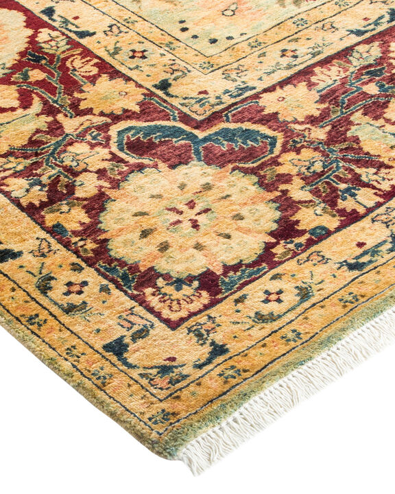 Mogul, One-of-a-Kind Hand-Knotted Area Rug  - Green, 6' 0" x 8' 8"
