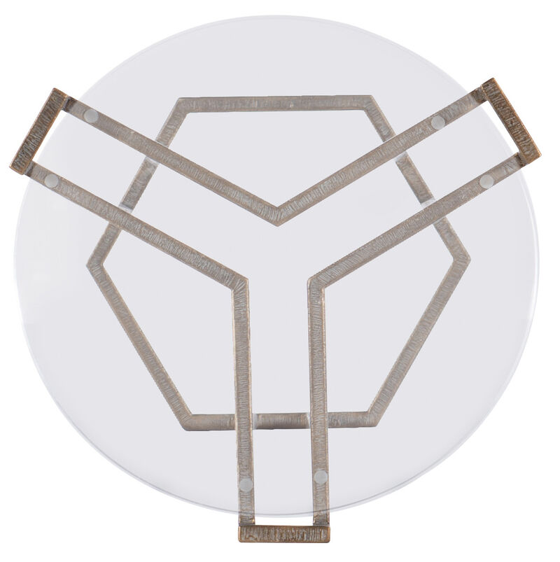 Melange Grove Round End Table