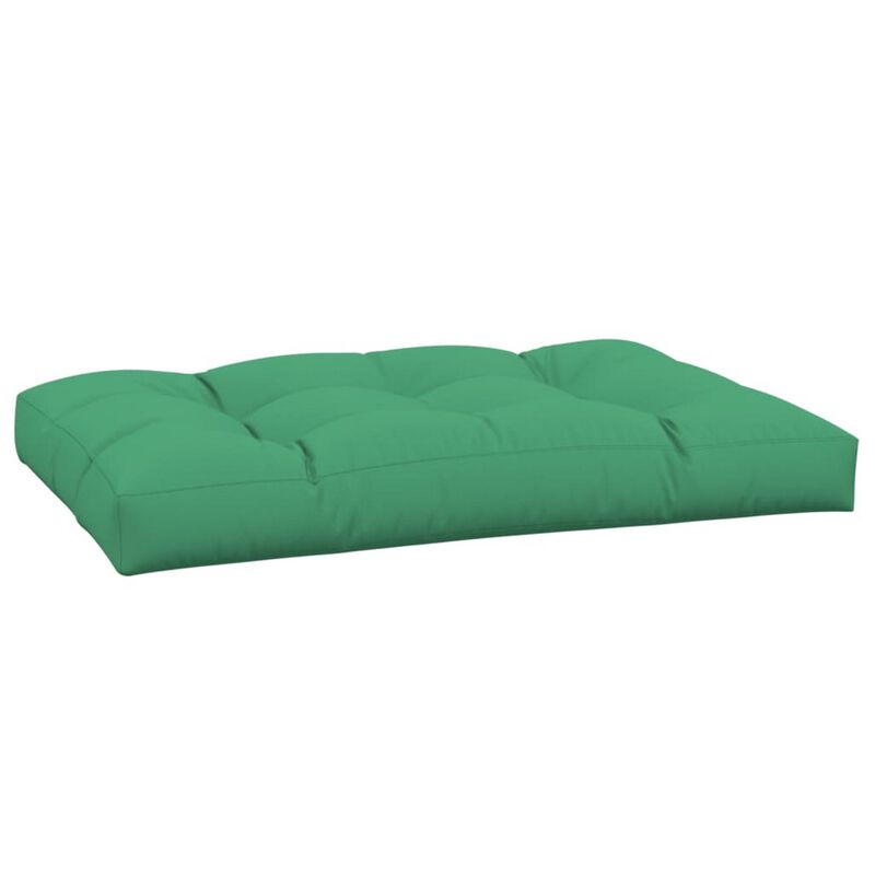 Moni Outdoor Cushion for Bench, Tufted Design, Green Fabric, 47 Inch - Benzara