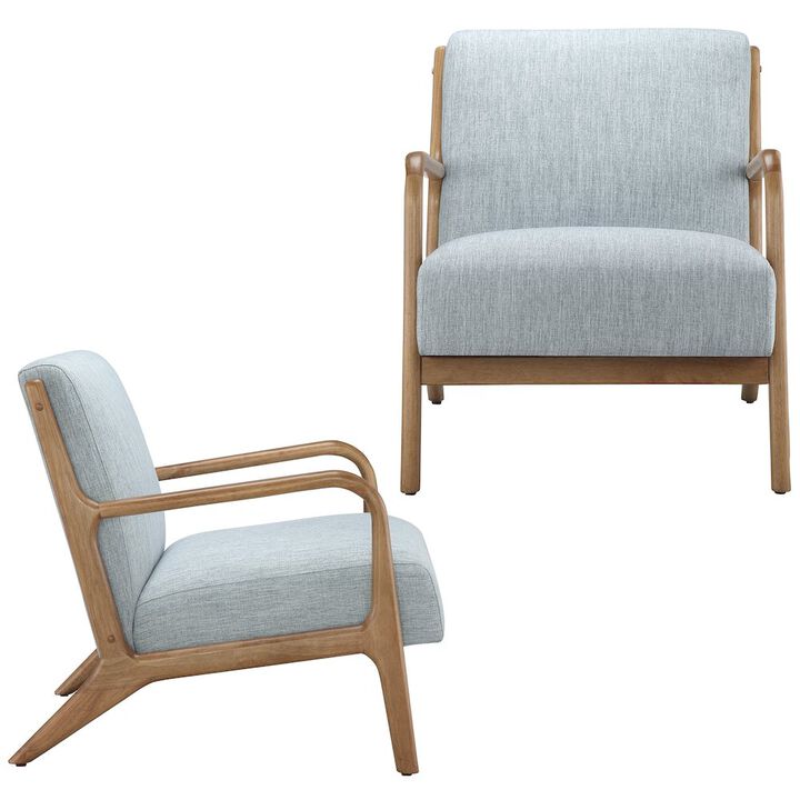 INK+IVY Novak Lounge Chair Set of 2 in Light Blue