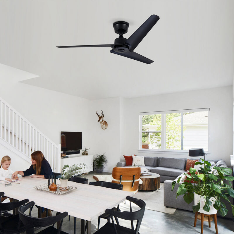ELEMENT ACE 52 Inch 3 Blade Reversible DC Motor Ceiling Fan with Multi-Function Remote Control Suitable for Indoor Outdoor Use in Bedroom Living Room Patio image number 6