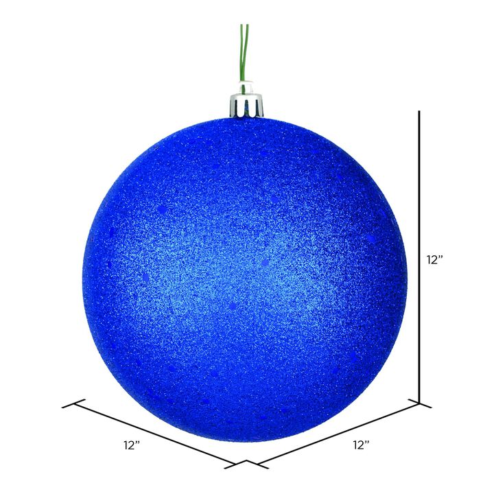 Vickerman 12" Midnt Blue Sequin Ball Drilled - N593031DQ
