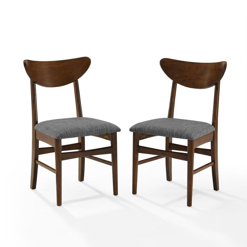 Crosley Furniture Landon 2-Piece Wood Dining Chairs W/Upholstered Seat