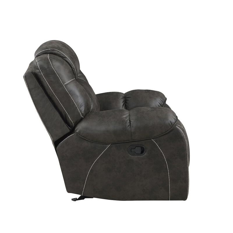 Lexicon Gainesville Microfiber Glider Reclining Chair In Chocolate