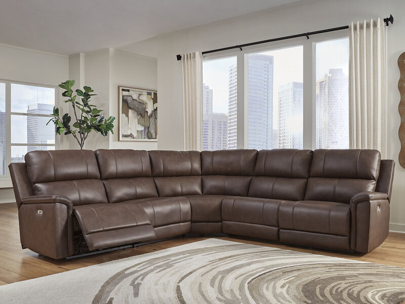 Beryton 5-Piece Power Reclining Sectional image number 1