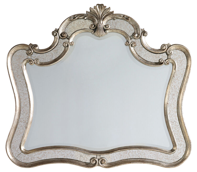 Sanctuary Shaped Mirror in Silver