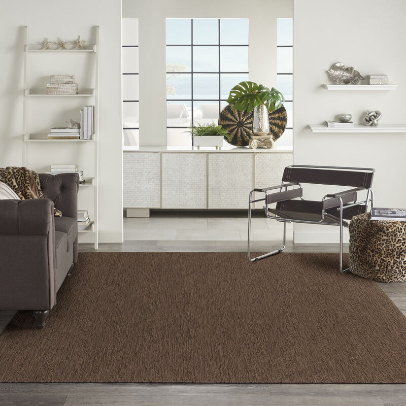 Washable Solutions WSL01 Mocha 10' x 14' Rug