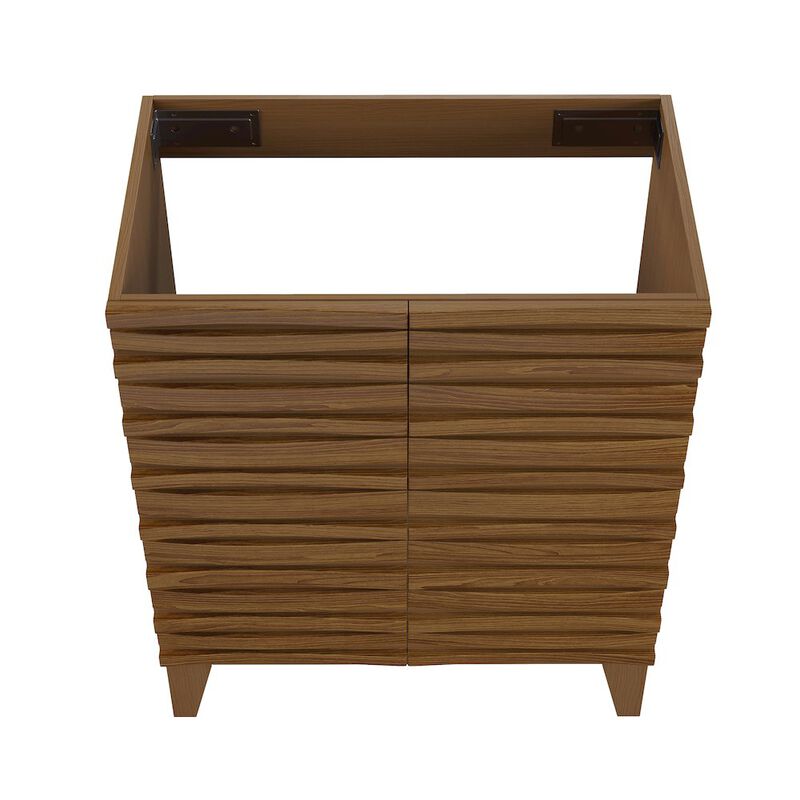 Cascade 30" Freestanding Bathroom Vanity Cabinet without Top in Brown Oak image number 3