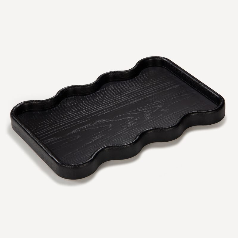 Swirl Tray - Charcoal