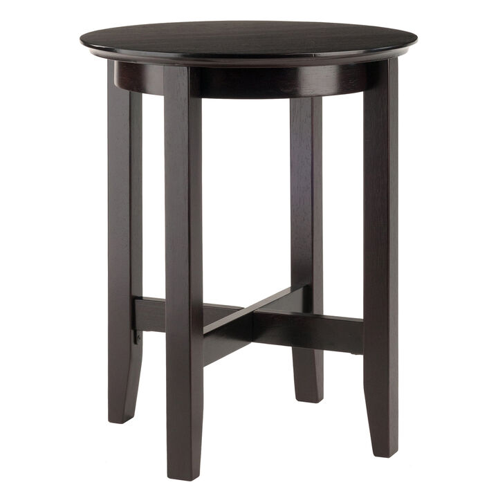 Winsome Wood Toby Occasional Table, Espresso 18.03 in x 18.03 in x 21.97 in