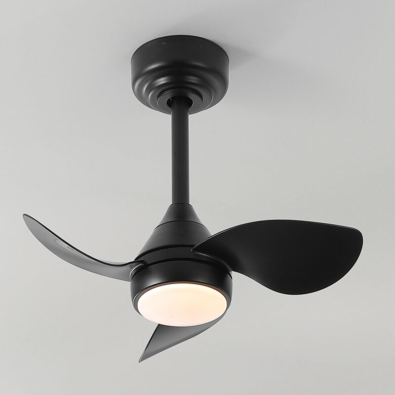 Albini 22" Contemporary Minimalist 6-Speed Metal Mobile-App/Remote-Controlled Dimmable Smart Integrated LED Ceiling Fan