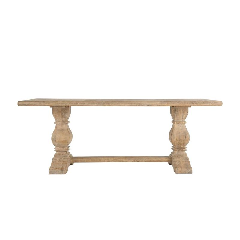 Starlight Canyon Home 84 Inch Rectangle Wood Dining Table, Antique Oak Finish Dining Room Table image number 0