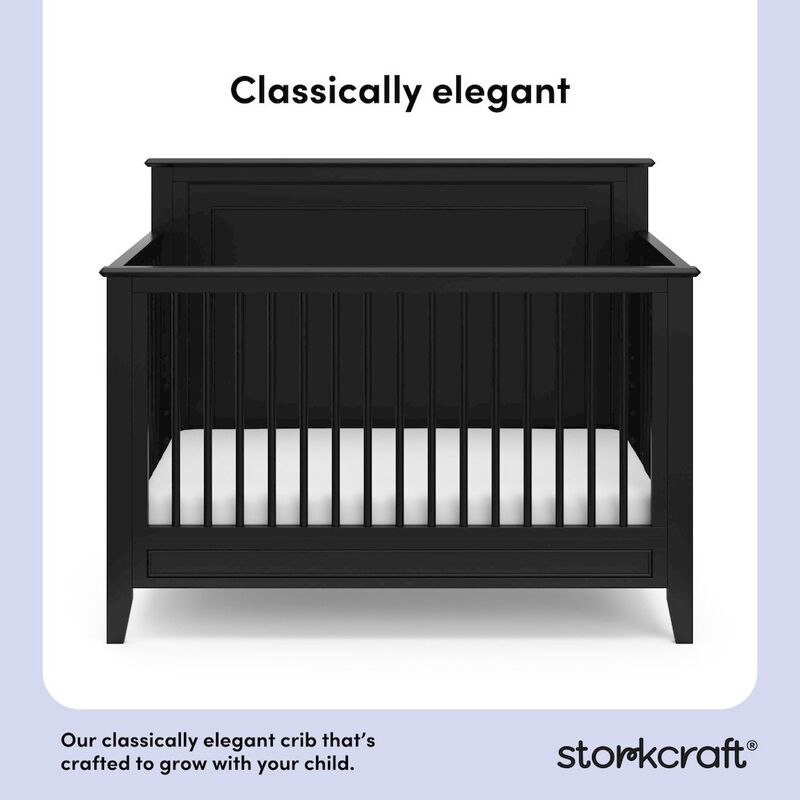 Solstice 5-in-1 Convertible Crib - White image number 6