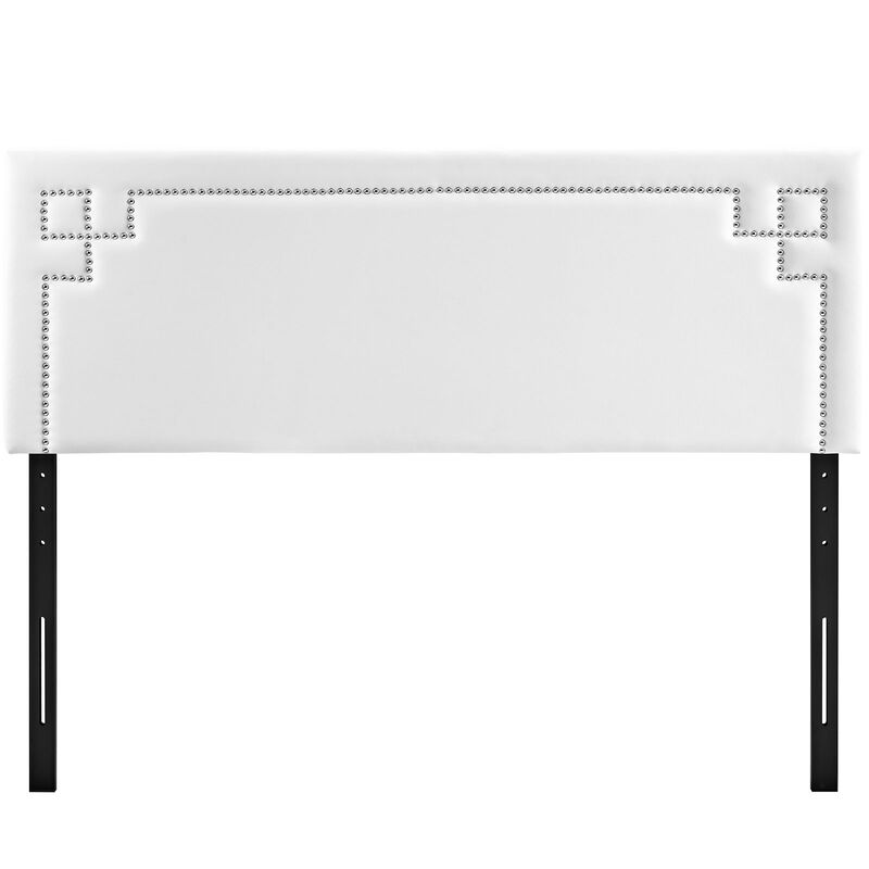 Modway - Josie Queen Upholstered Vinyl Headboard White image number 1