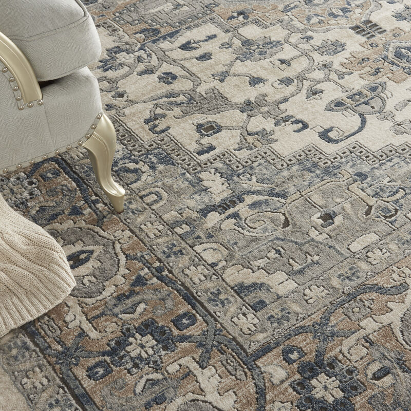 Quarry QUA05 Ivory/Gray 7' x 10' Rug image number 7